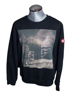 SS17 Cav EMPT | NIGHT VECTOR | Crewneck Sweatshirt | Japan | Tokyo Skyline